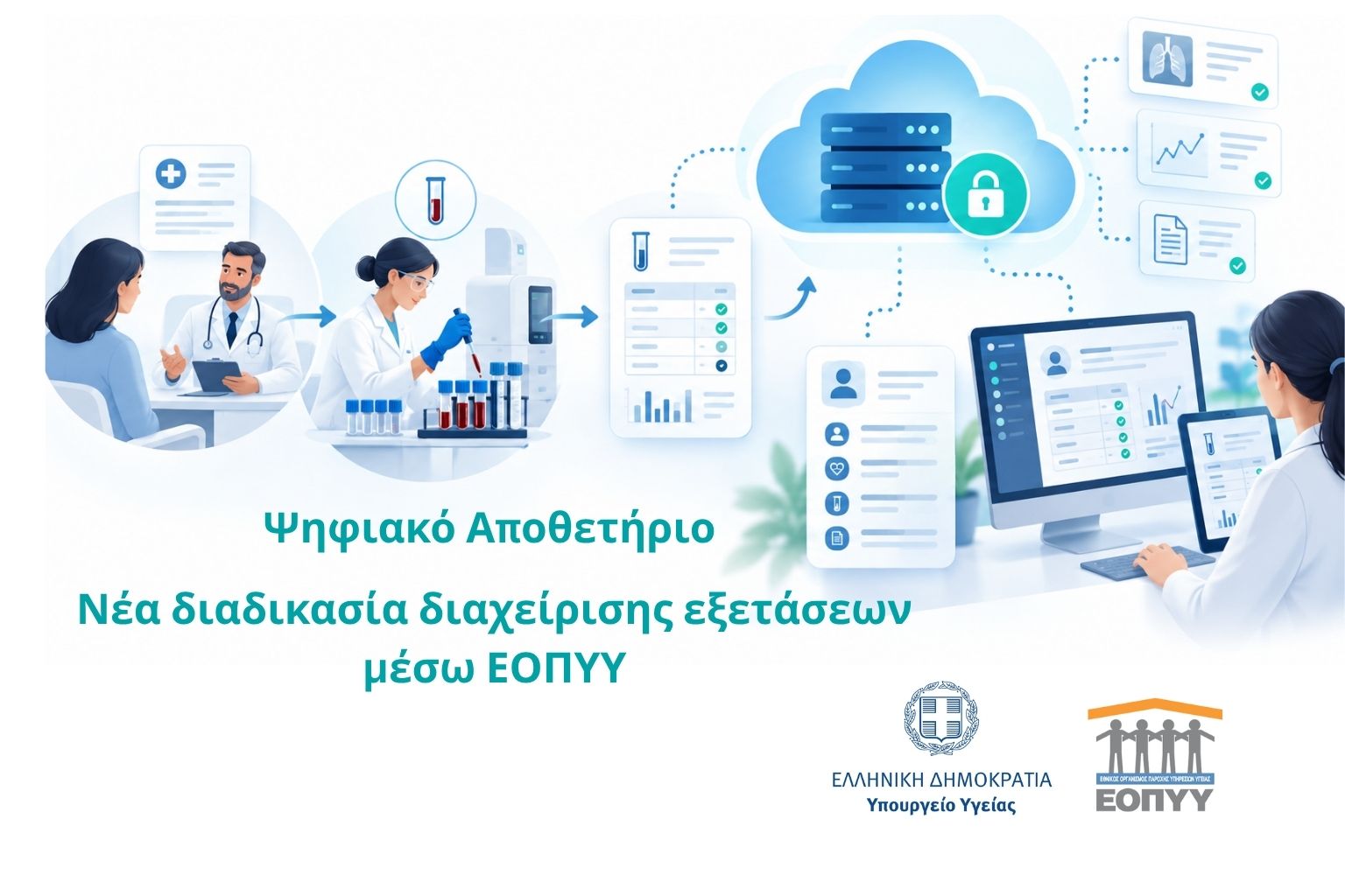 Νέα διαδικασία διαχείρισης εξετάσεων μέσω ΕΟΠΥΥ